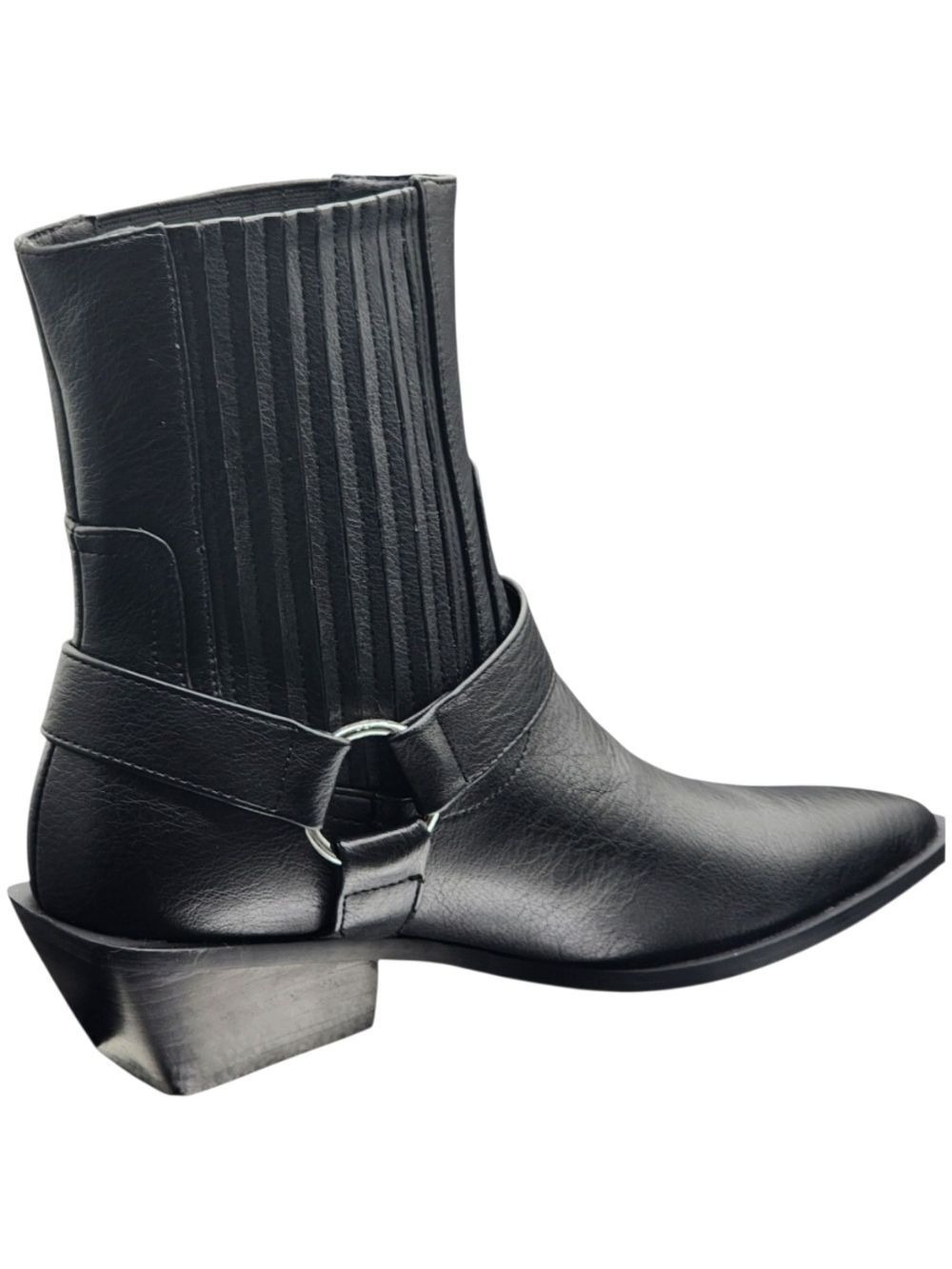 Billini Ledger Black Harness Western Booties NWOT Size 6